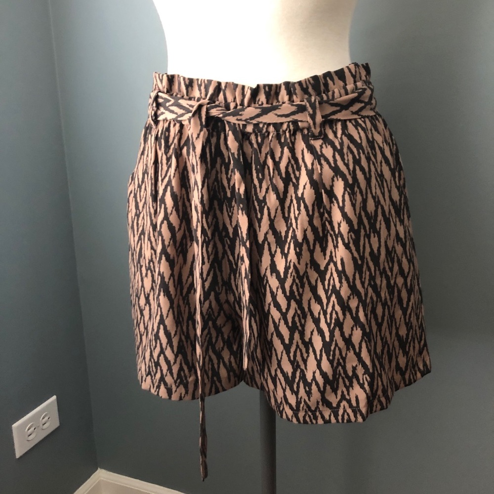 Sanctuary High Waisted Paper Bag Belted Shorts